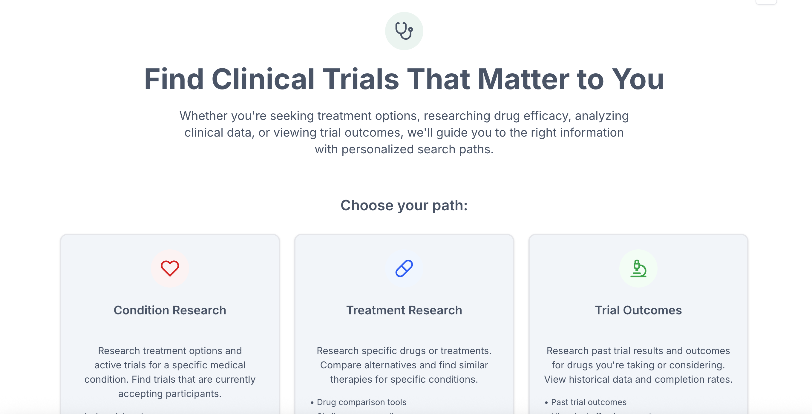 Clinical Trials Search Platform
